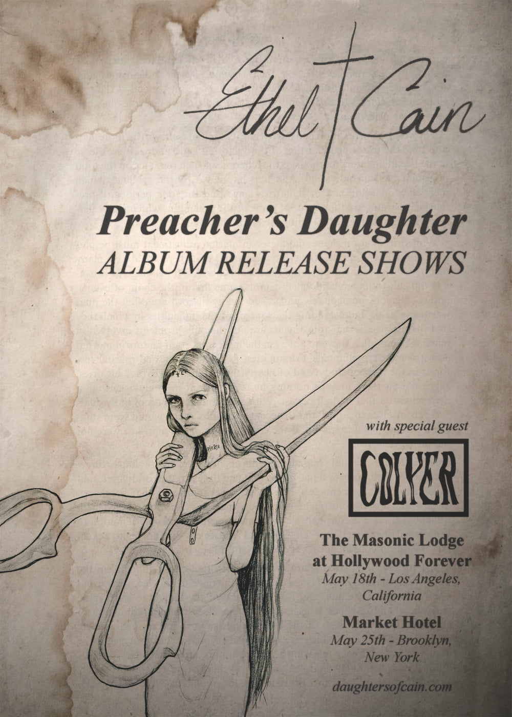 Preacher's Daughter Album Release Poster