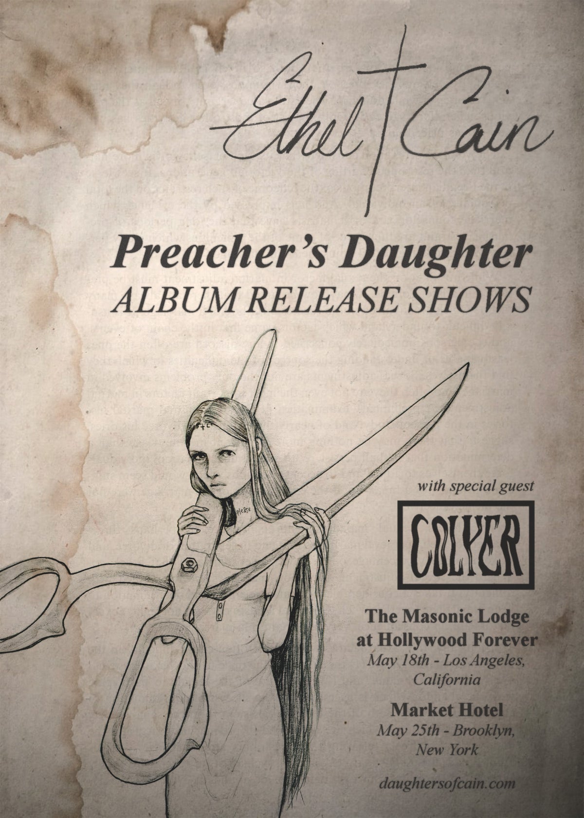 Preacher's Daughter Album Release Poster