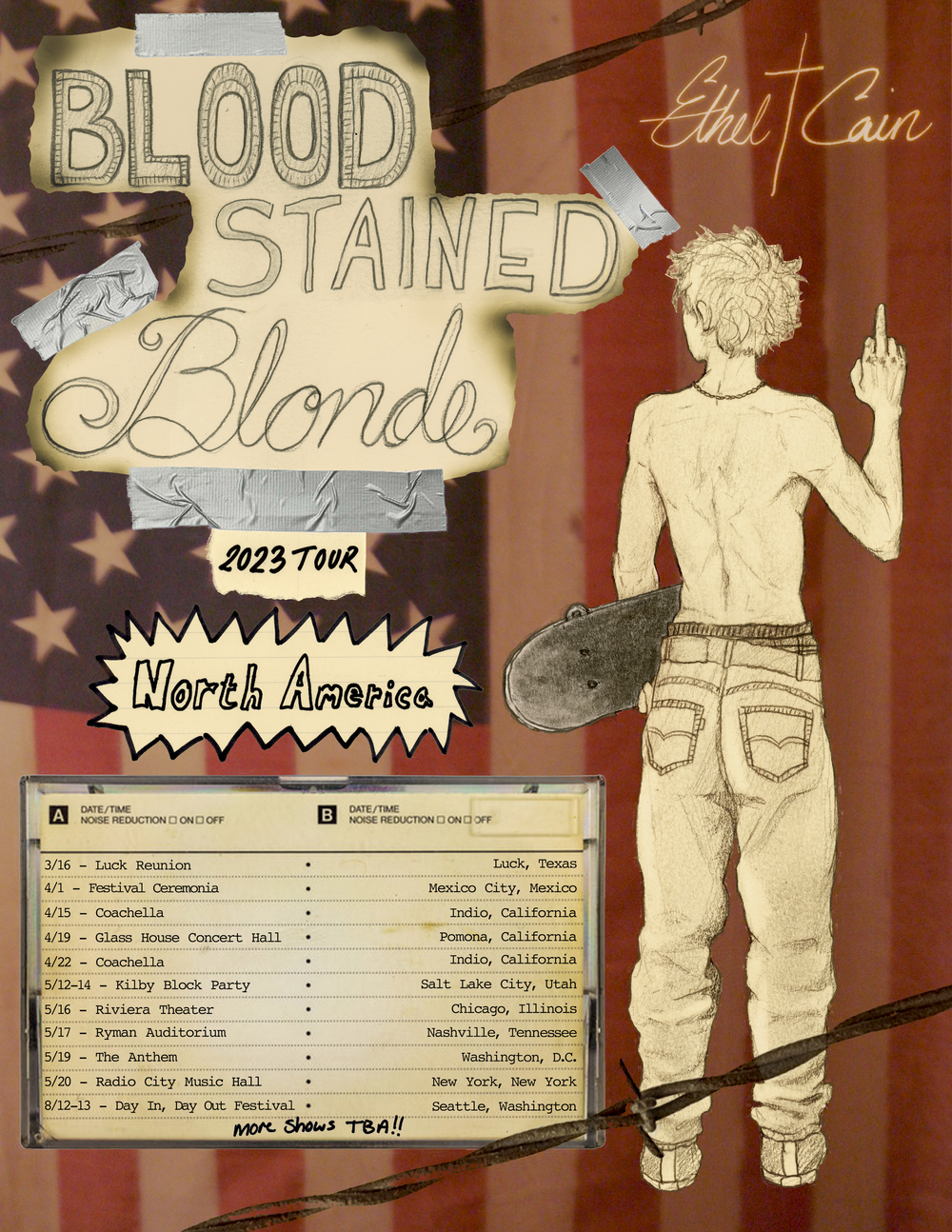Blood Stained Blonde Tour Poster