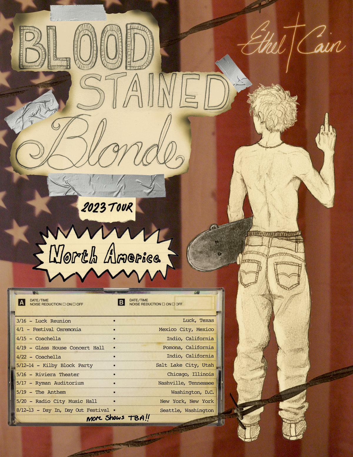 Blood Stained Blonde Tour Poster